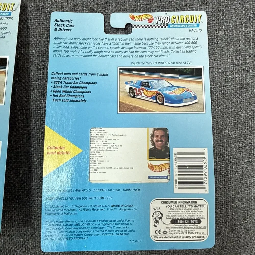 Hot Wheels Kyle Petty #42 Pro Circuit Authentic NASCAR Edition Richard Petty #43